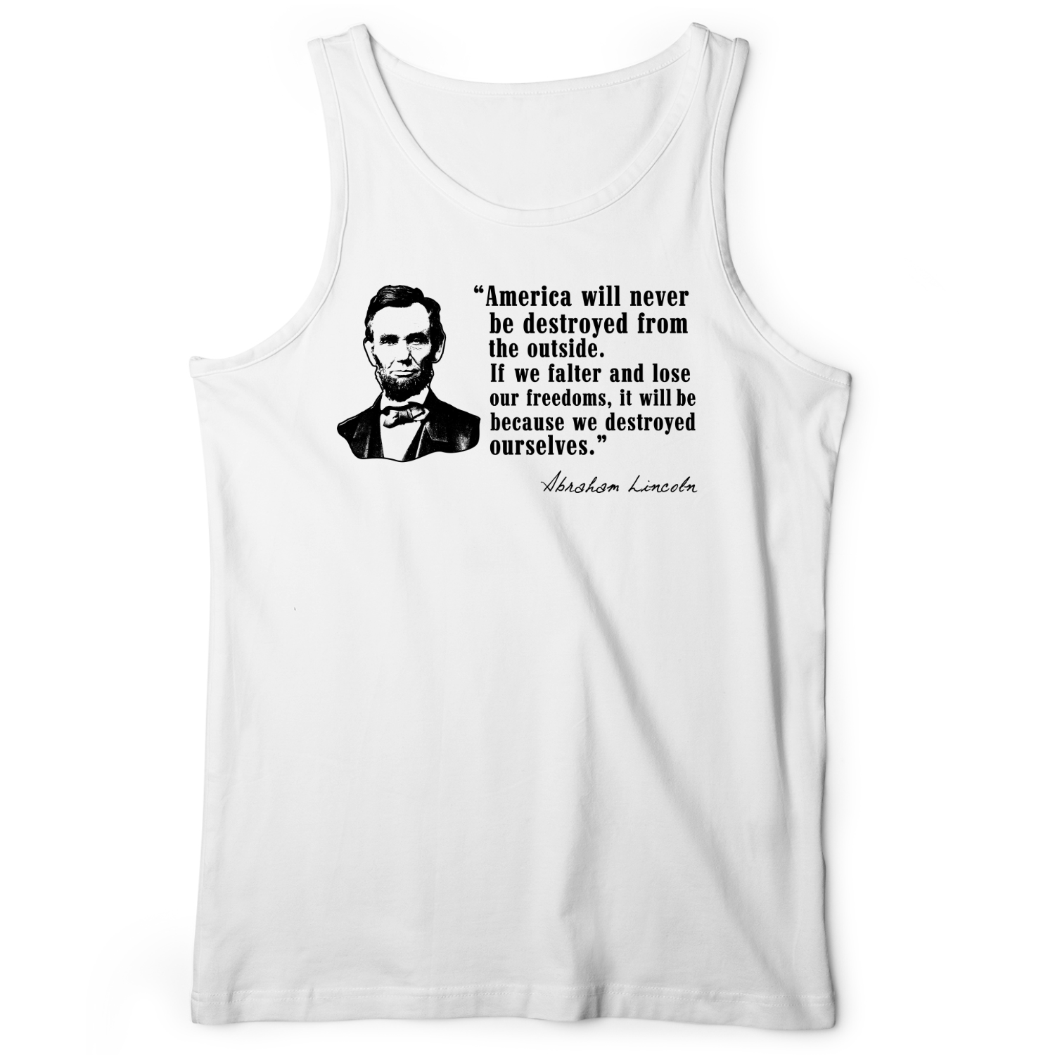 Destroyed Ourselves Lincoln Tank White / XS