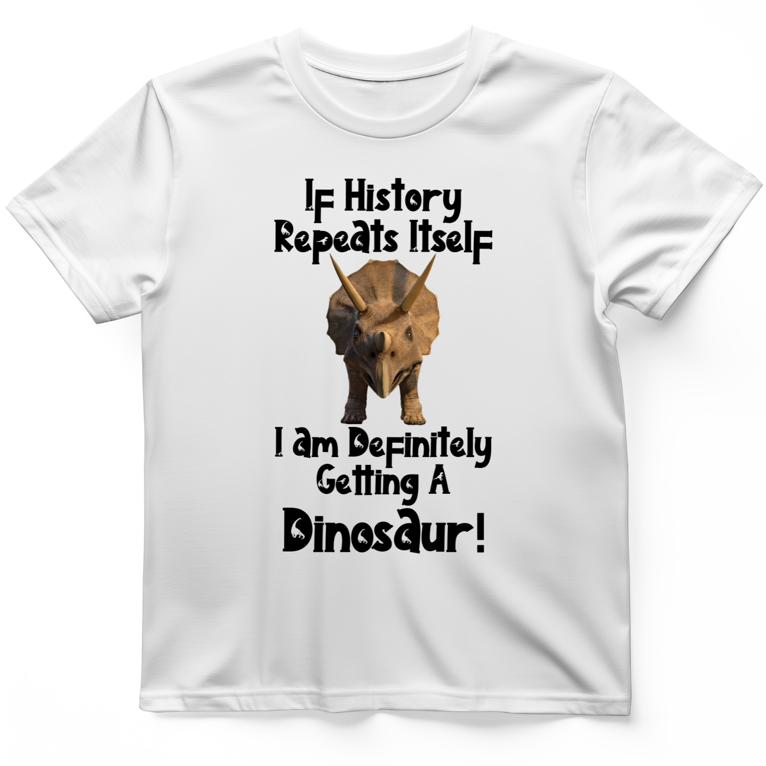 Dinosaur T-Shirt White / S