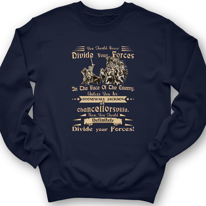 Dividing Forces Crewneck Navy / S