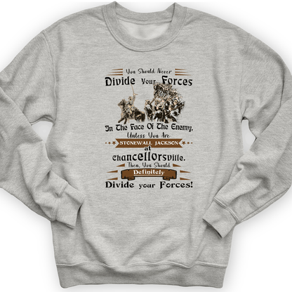 Dividing Forces Crewneck Sport Grey / S