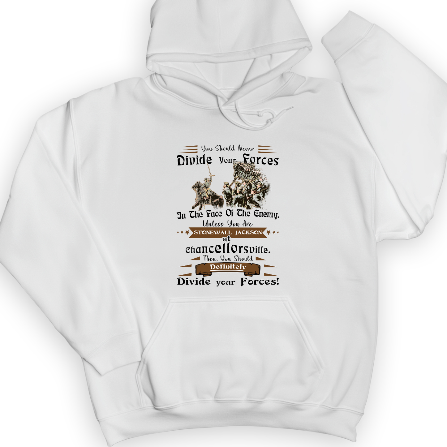 Dividing Forces Hoodie White / S