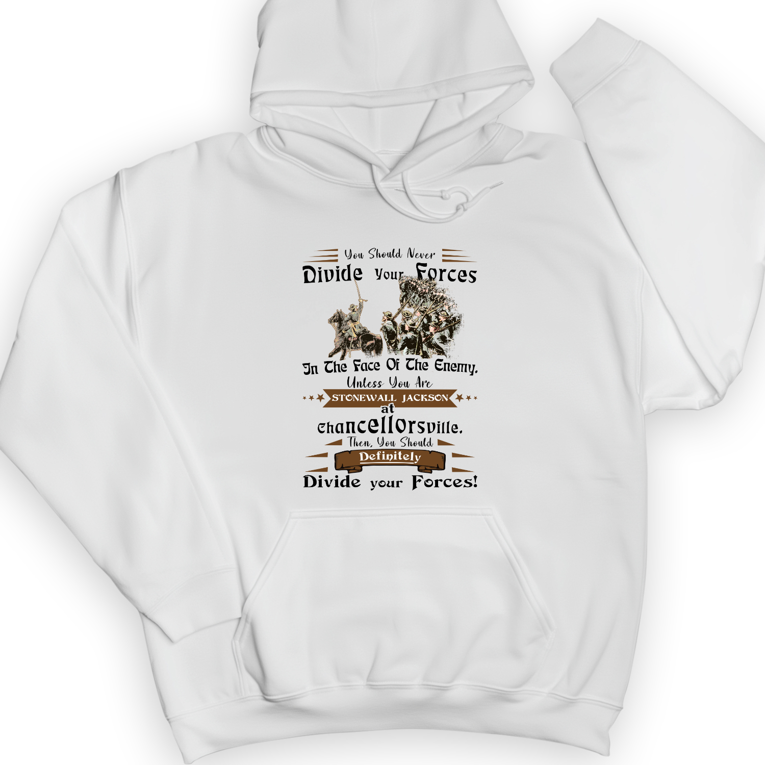 Dividing Forces Hoodie White / S