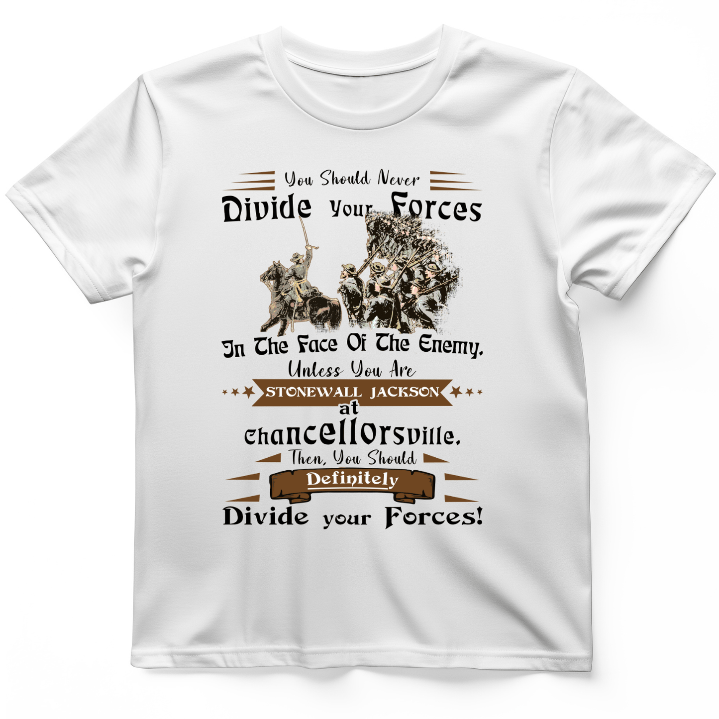 Dividing Forces T-Shirt White / S