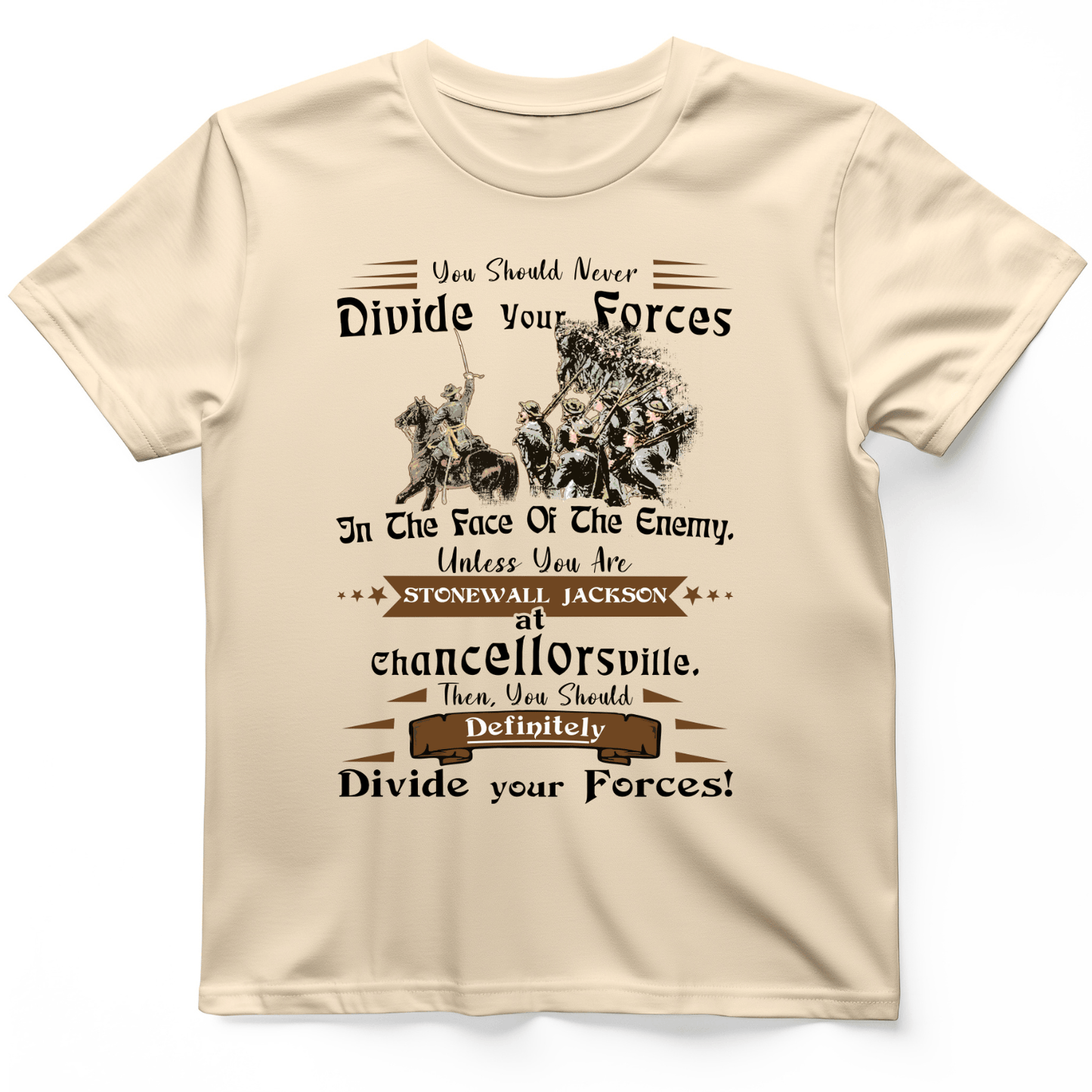Dividing Forces T-Shirt Natural / S