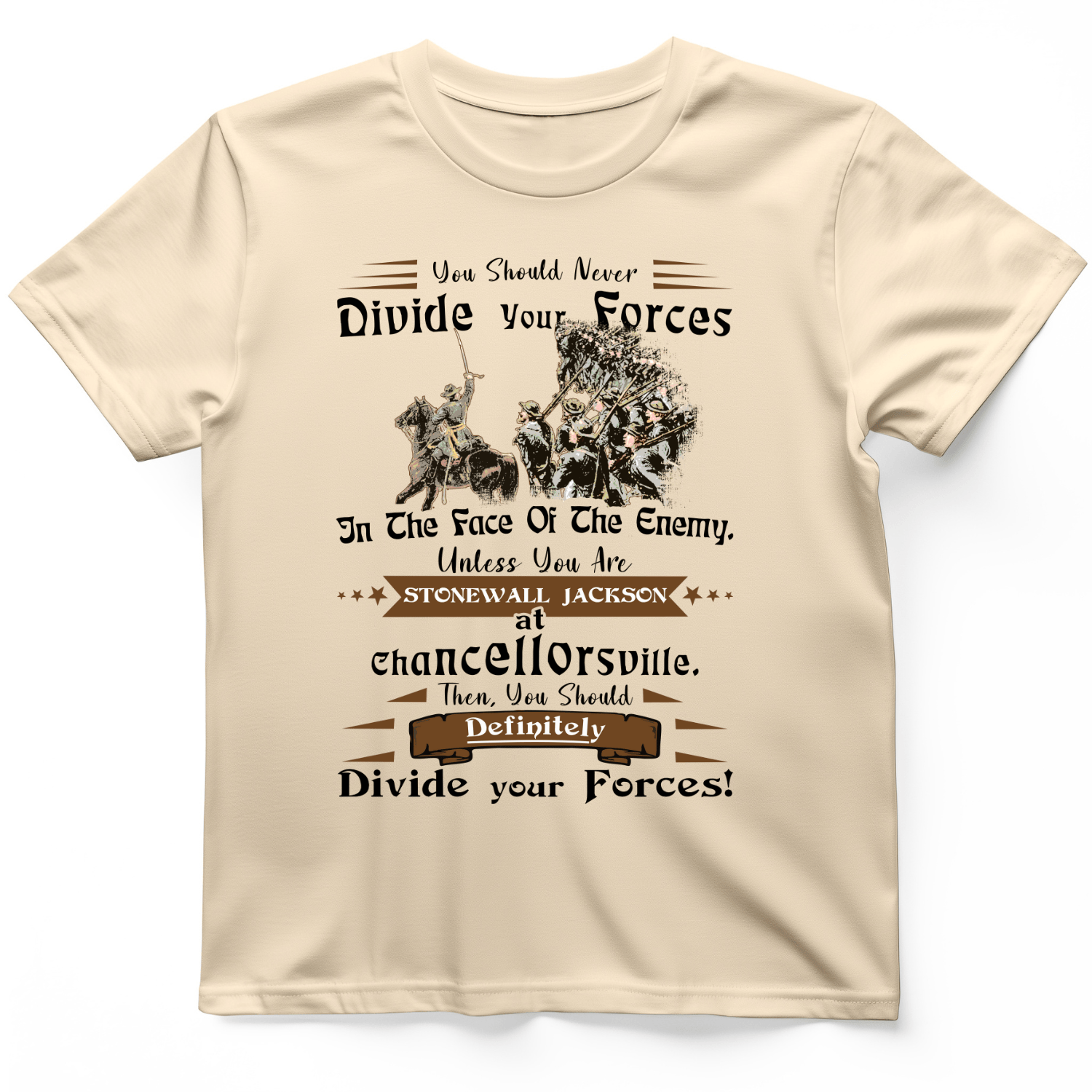 Dividing Forces T-Shirt Natural / S