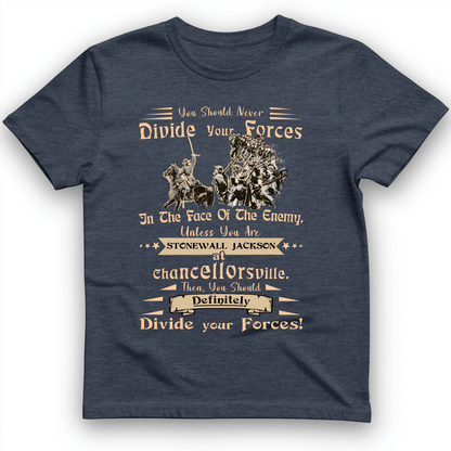 Dividing Forces T-Shirt Heather Navy / S