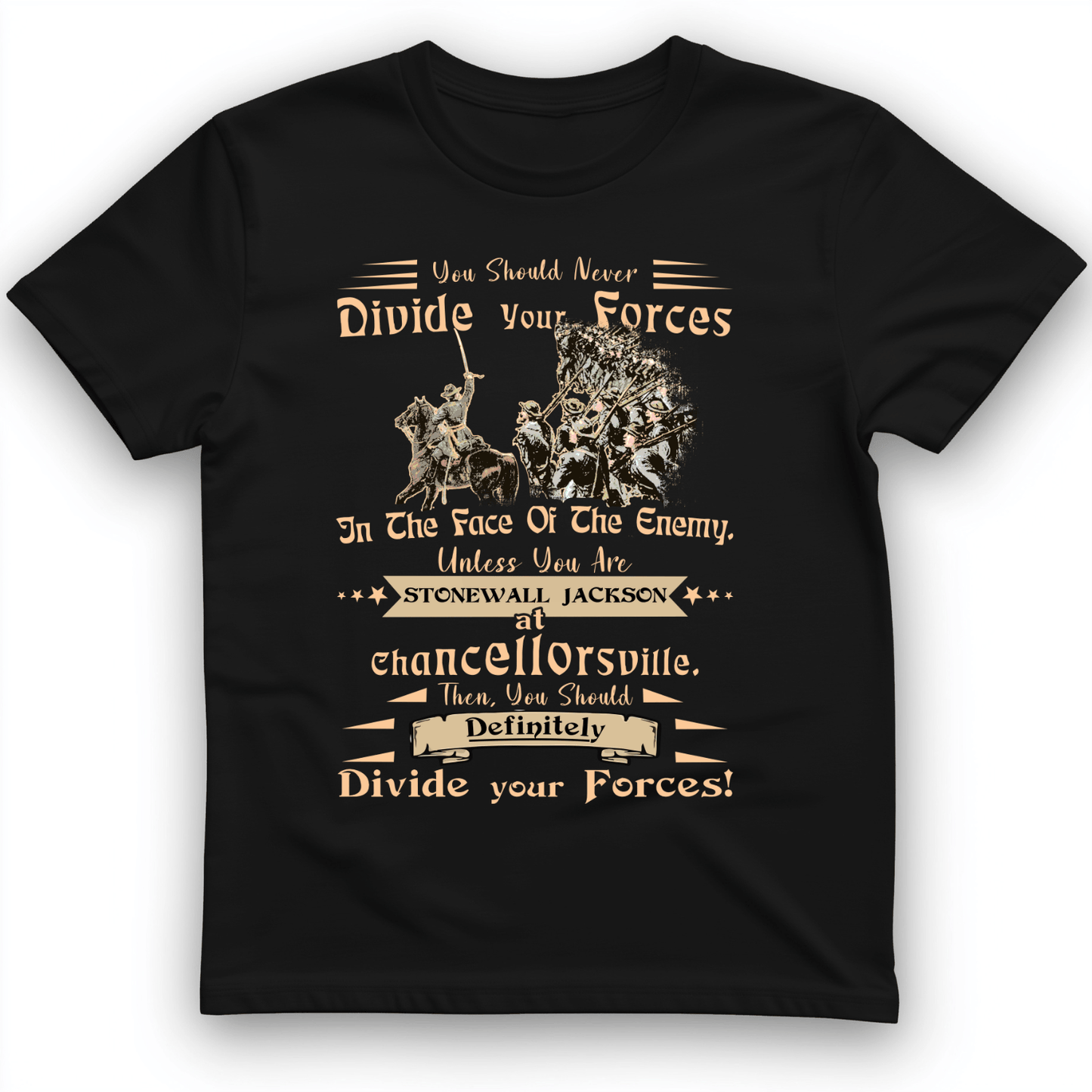 Dividing Forces T-Shirt Black / S