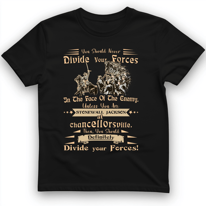 Dividing Forces T-Shirt Black / S