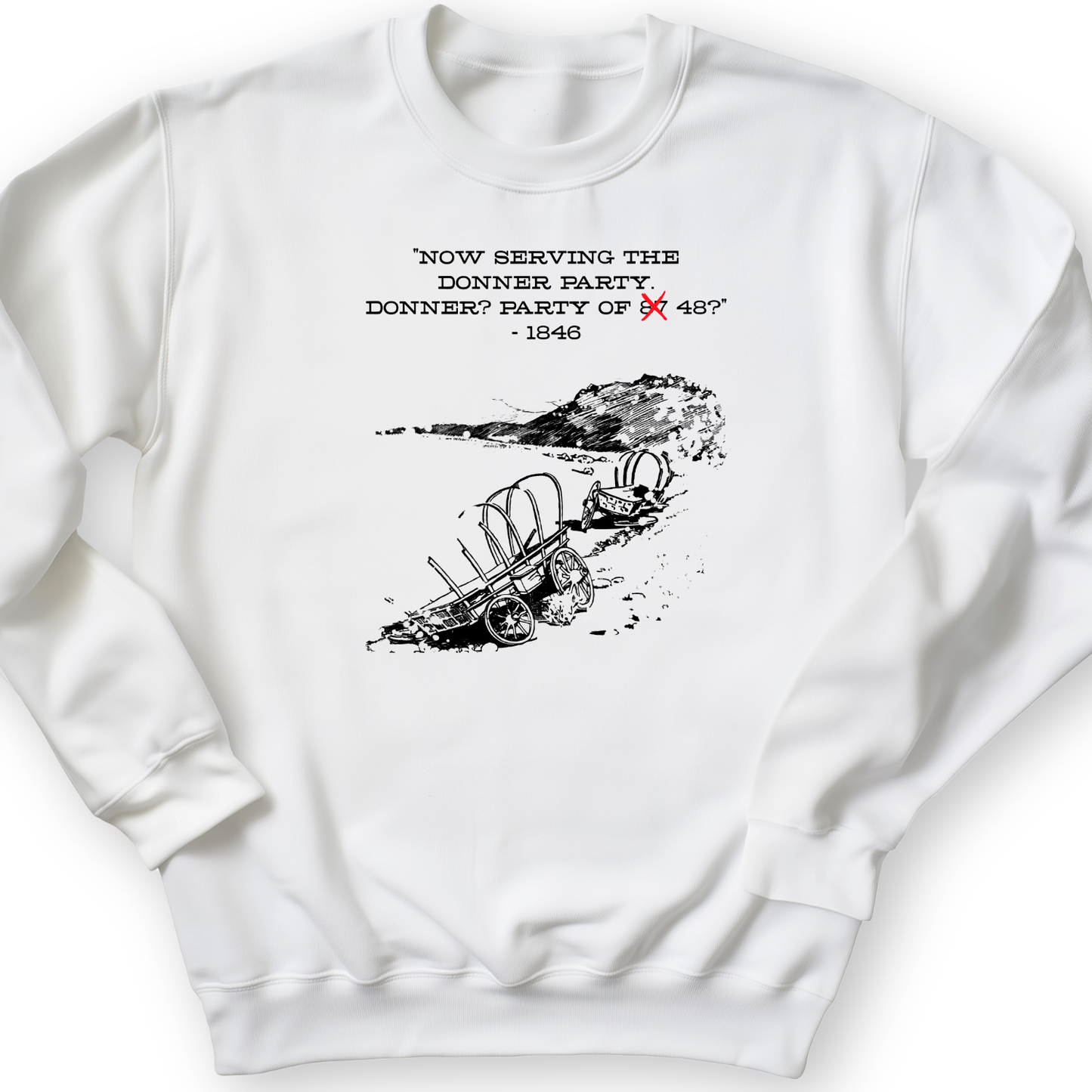 Donner Party Crewneck White / S