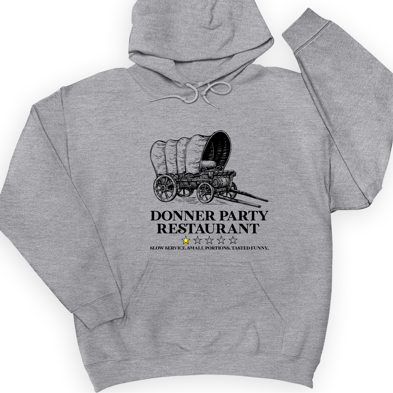 Donner Party Restaurant Review Hoodie Sport Grey / S