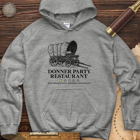 Donner Party Restaurant Review Hoodie Sport Grey / S