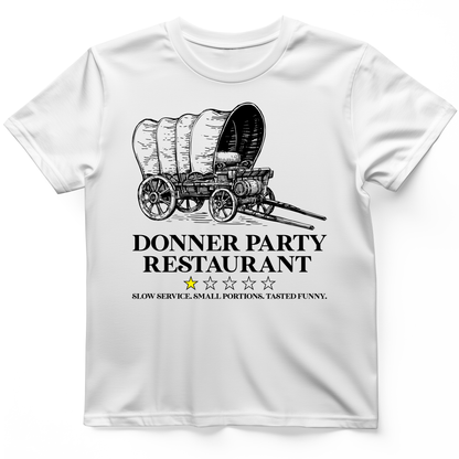 Donner Party Restaurant Review T-Shirt White / S