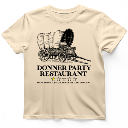 Donner Party Restaurant Review T-Shirt Natural / S