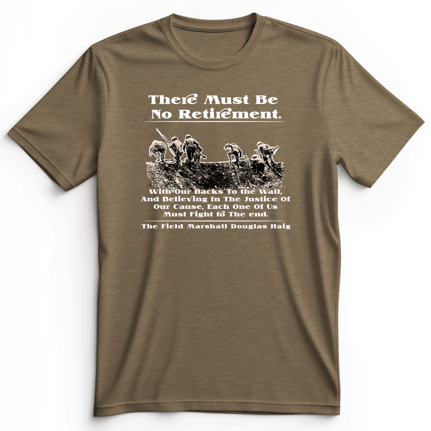 Douglas Haig Premium Tee Heather Olive / S