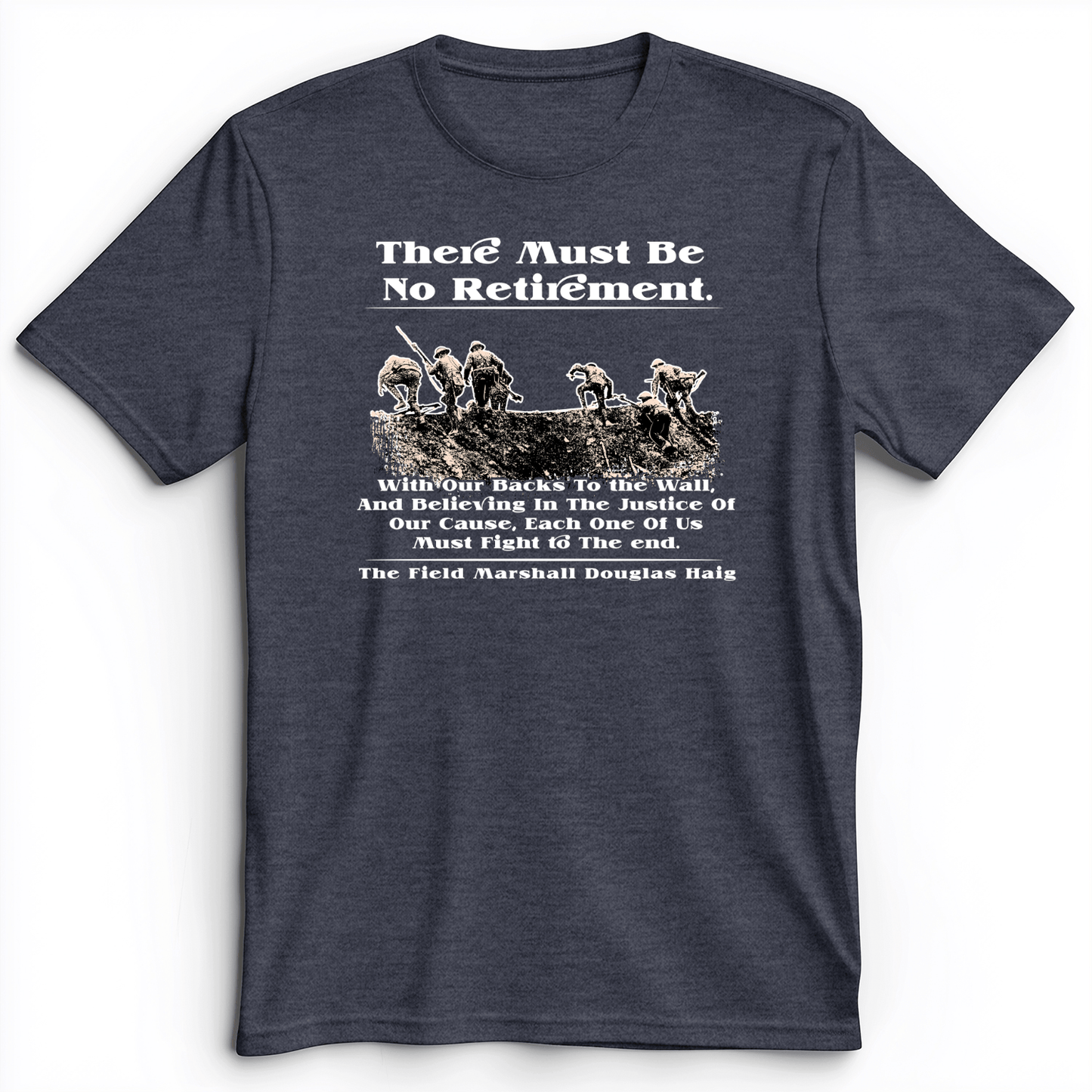 Douglas Haig Premium Tee Heather Navy / S