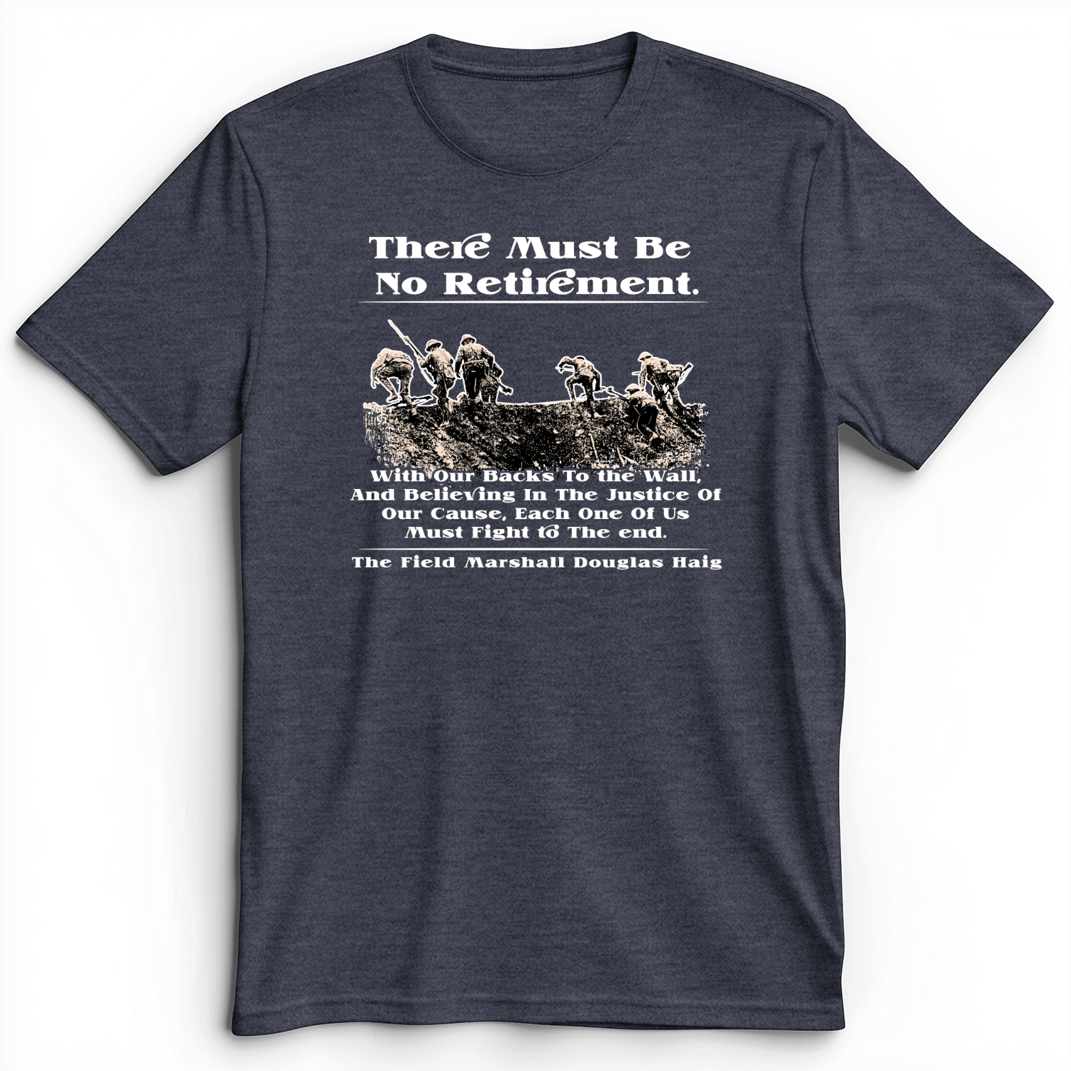Douglas Haig Premium Tee Heather Navy / S