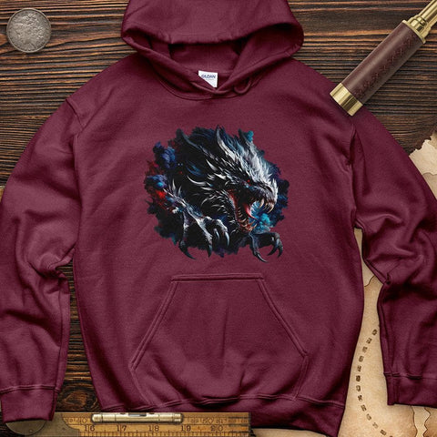 Dragon Hoodie Maroon / S