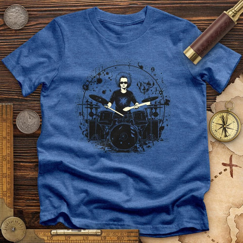 Drummer High Quality Tee Heather True Royal / S