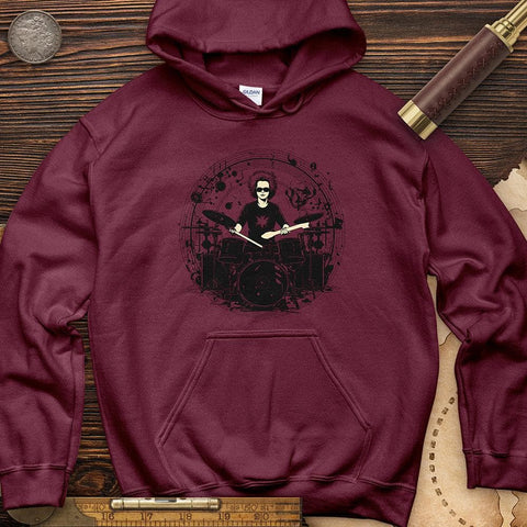 Drummer Hoodie Maroon / S