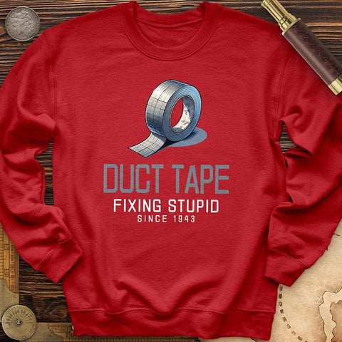 Duct Tape Crewneck Red / S