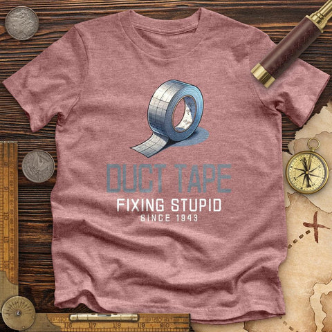 Duct Tape High Quality Tee Heather Mauve / S