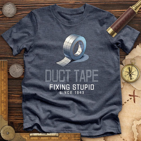 Duct Tape High Quality Tee Heather Navy / S