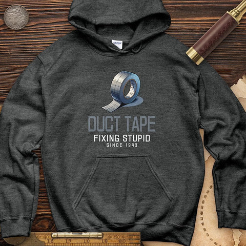 Duct Tape Hoodie Dark Heather / S