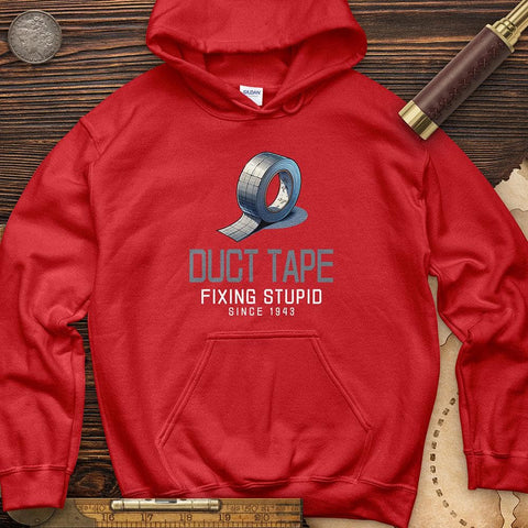 Duct Tape Hoodie Red / S