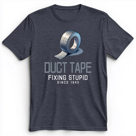 Duct Tape Premium Tee Heather Navy / S