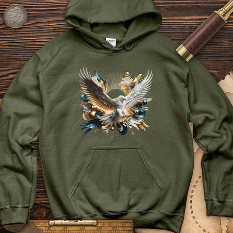 Eagle Hoodie Military Green / S