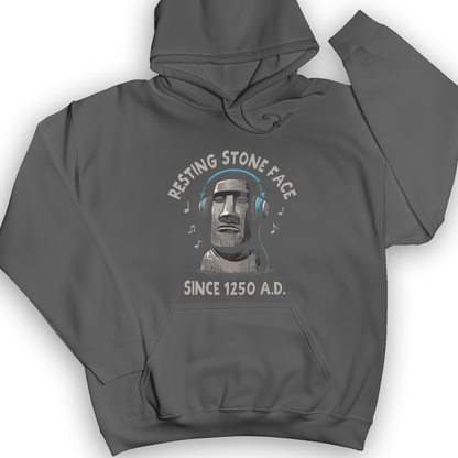 Easter Island Hoodie Charcoal / S
