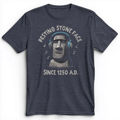 Easter Island Premium Tee Heather Navy / S