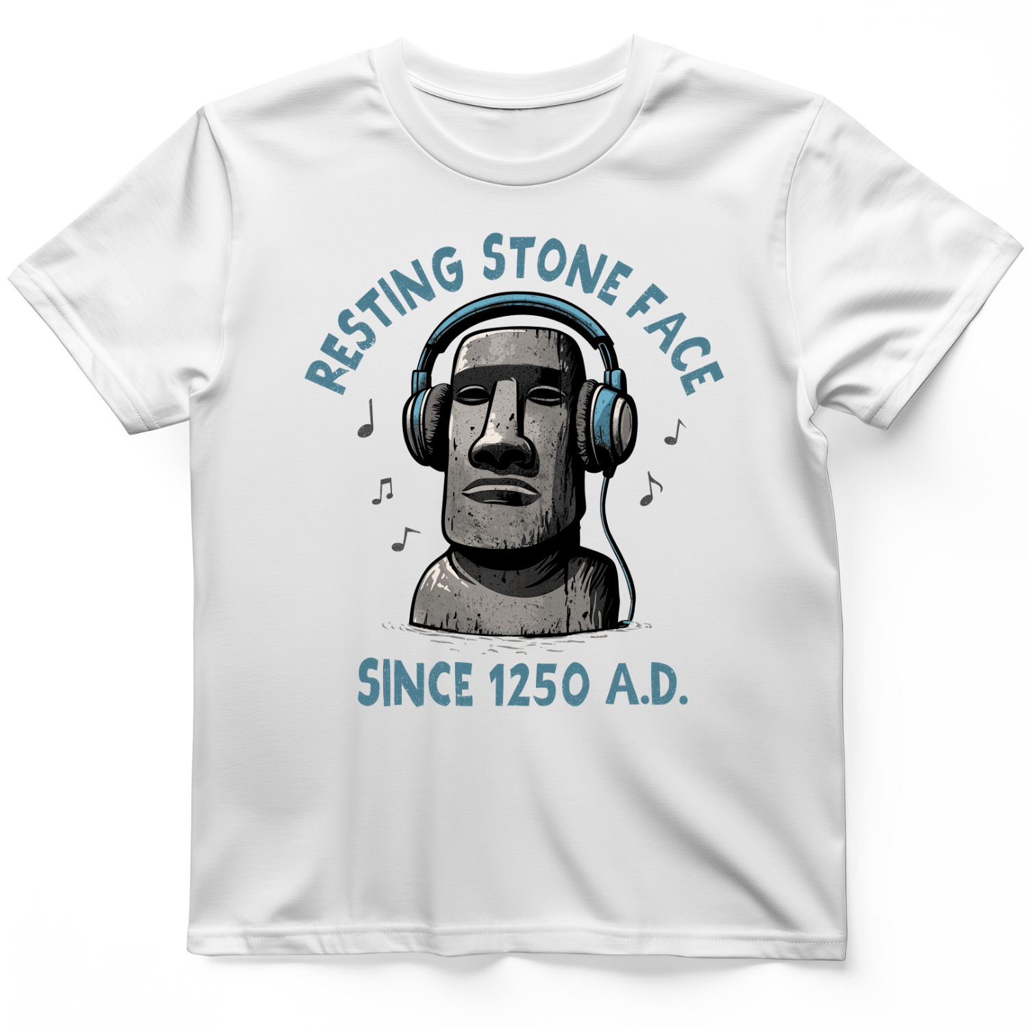 Easter Island T-Shirt White / S