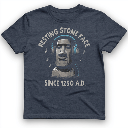 Easter Island T-Shirt Heather Navy / S