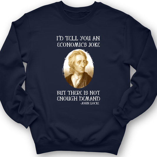 Economics Joke Crewneck Navy / S