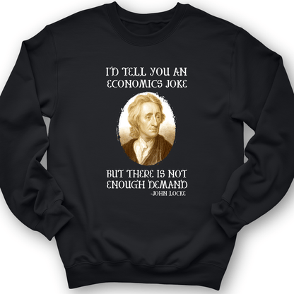 Economics Joke Crewneck Black / S