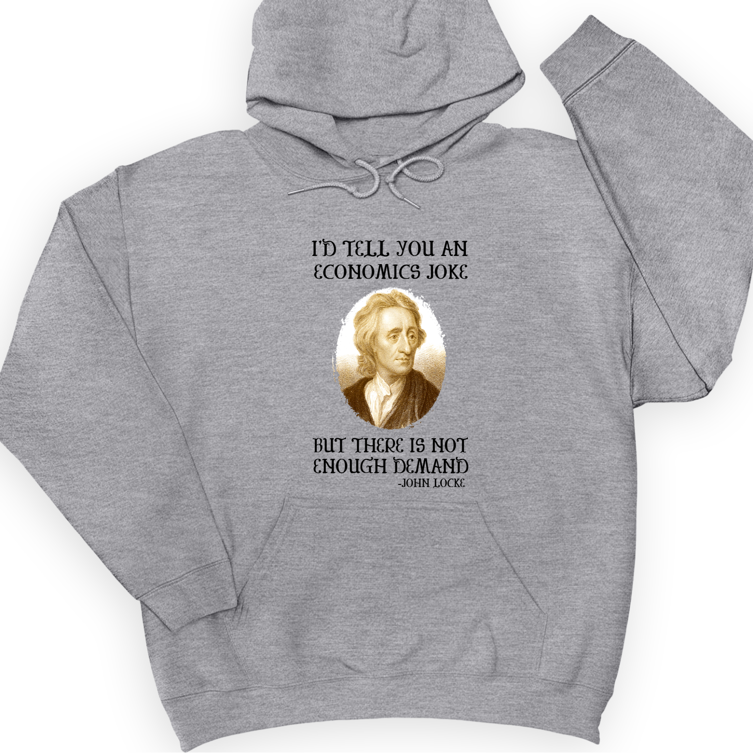 Economics Joke Hoodie Sport Grey / S