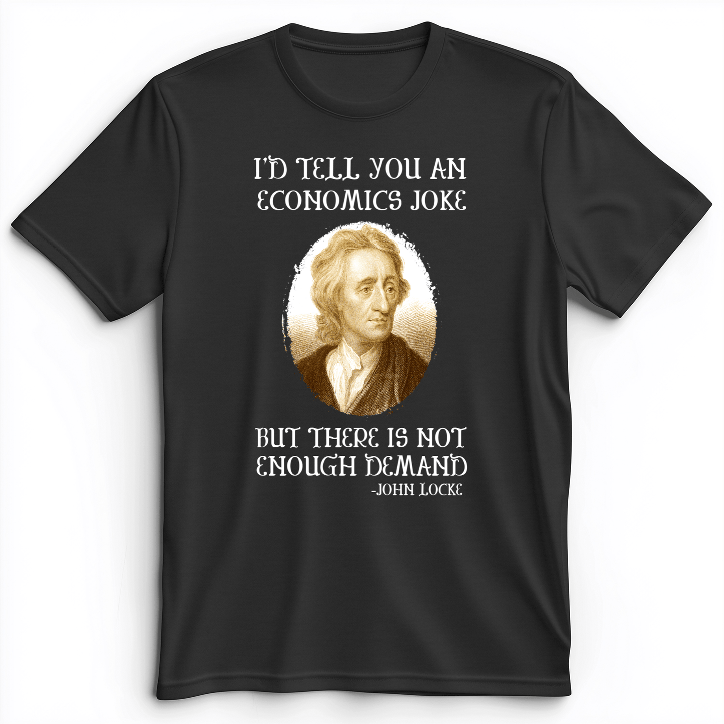 Economics Joke Premium Tee Dark Grey Heather / S