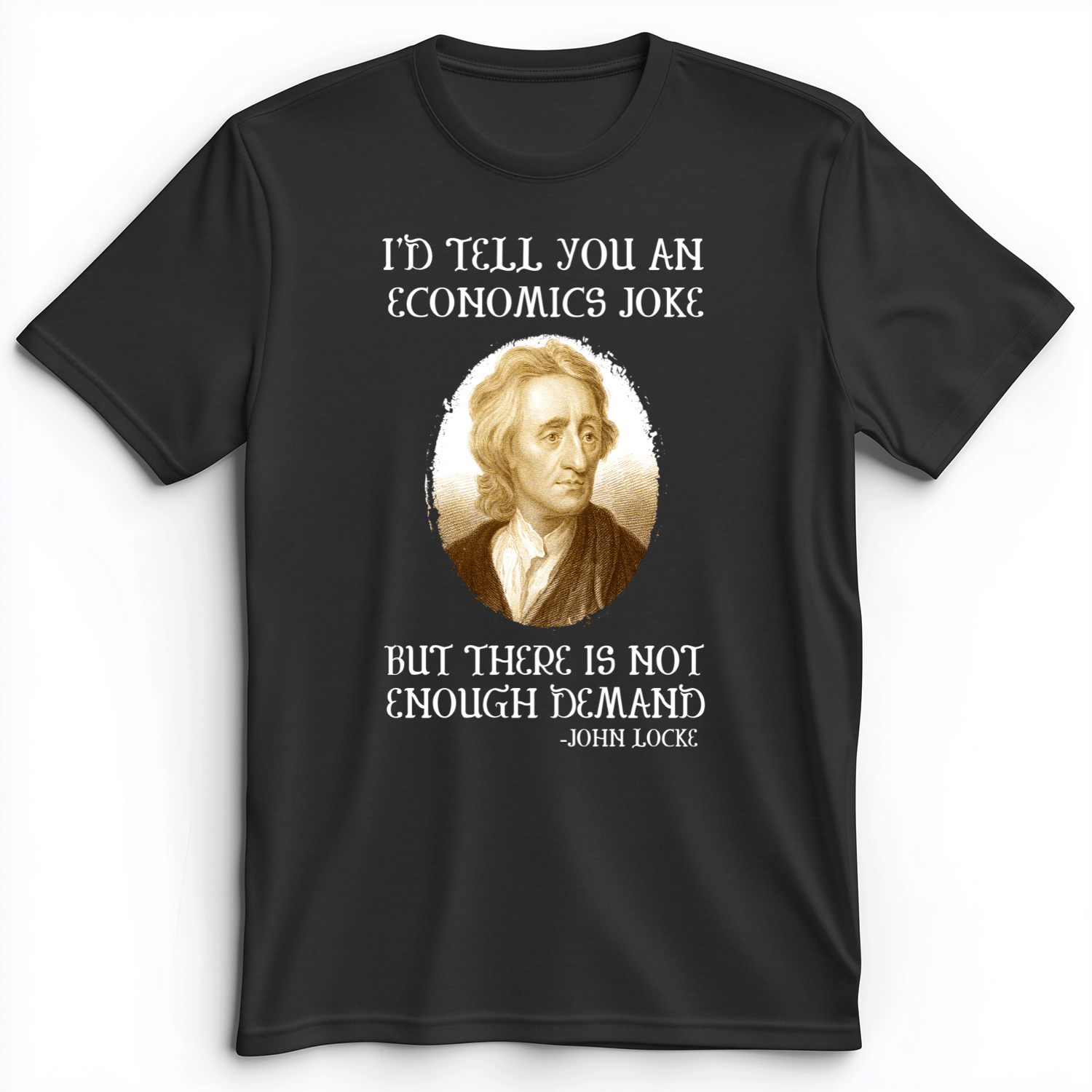 Economics Joke Premium Tee Dark Grey Heather / S