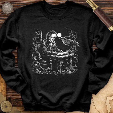 Edgar Allan Poe Crewneck Black / S