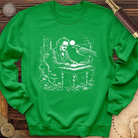 Edgar Allan Poe Crewneck Irish Green / S