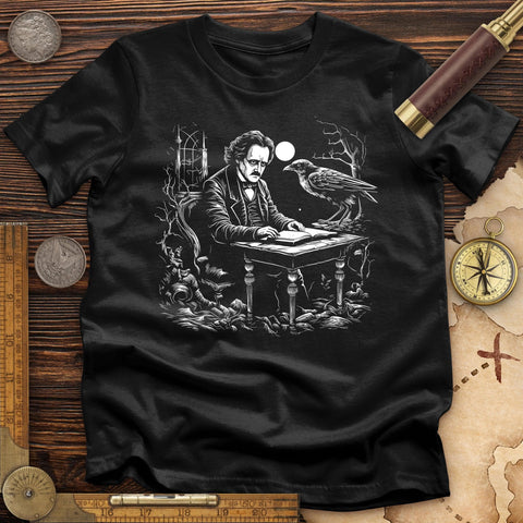 Edgar Allan Poe High Quality Tee Black / S