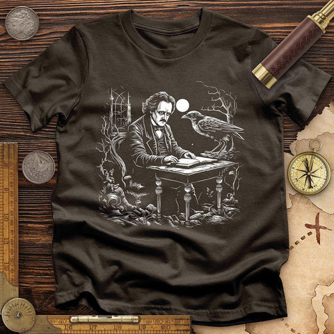 Edgar Allan Poe T-Shirt Dark Chocolate / S
