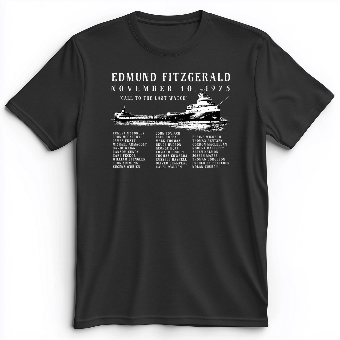 Edmund Fitzgerald Premium Tee Dark Grey Heather / S