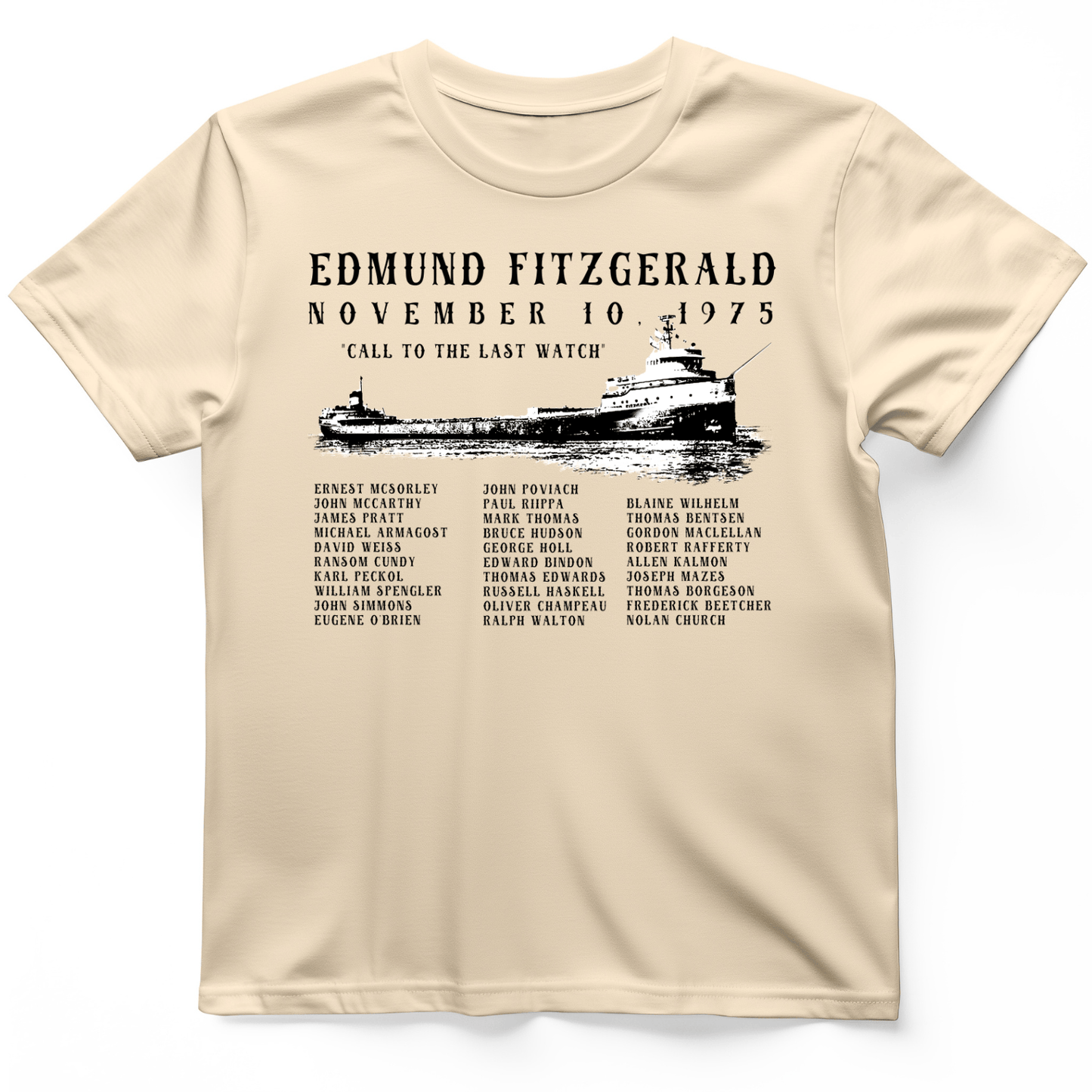 Edmund Fitzgerald T-Shirt Natural / S