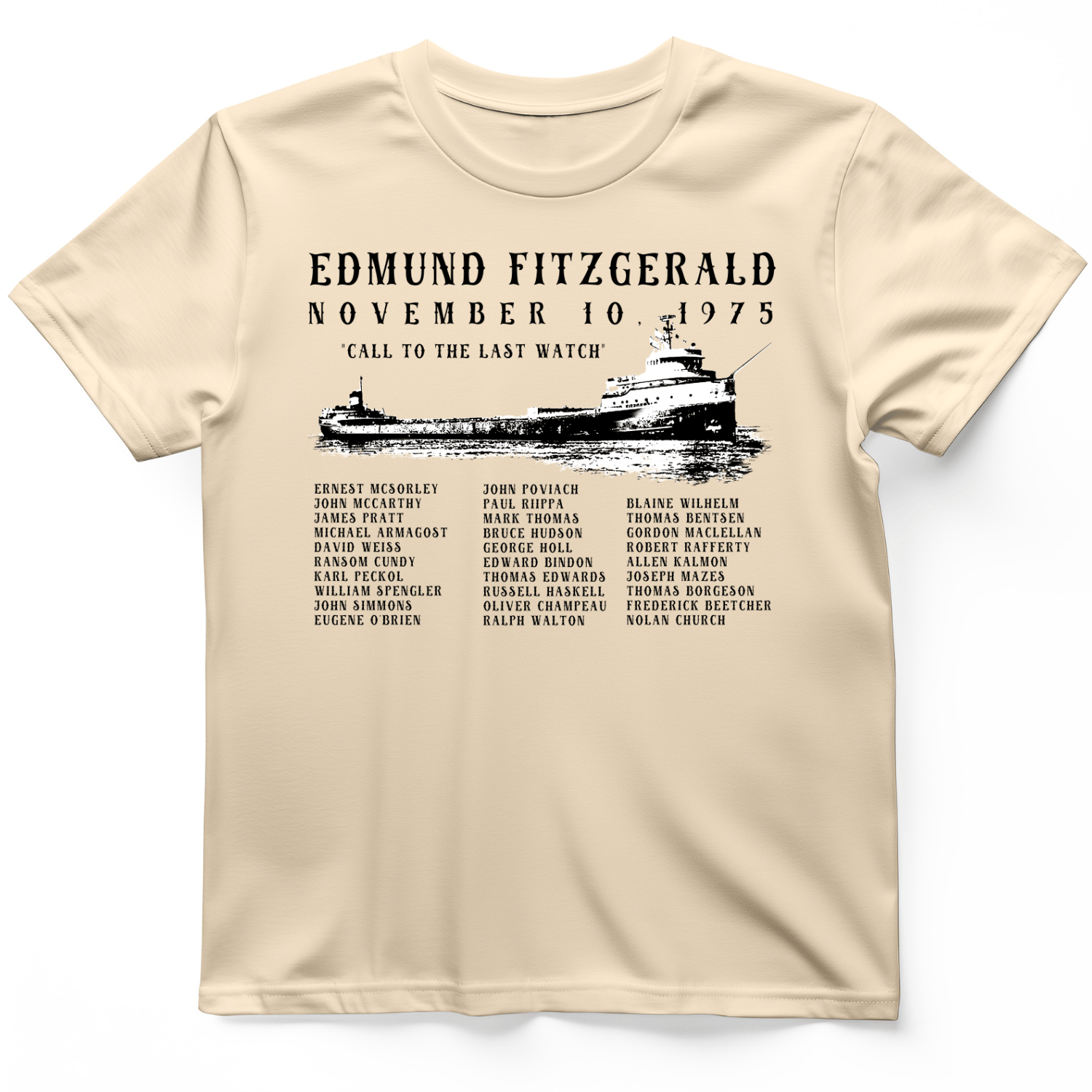 Edmund Fitzgerald T-Shirt Natural / S