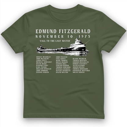 Edmund Fitzgerald T-Shirt Military Green / S