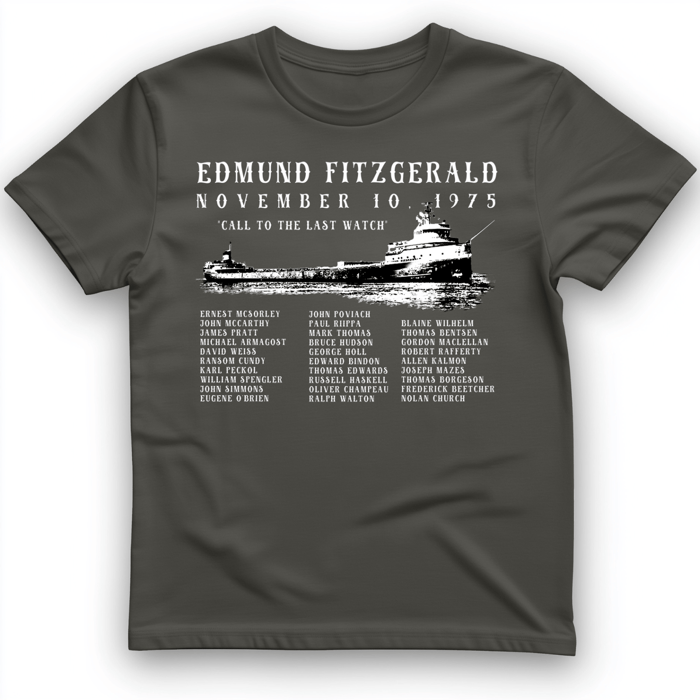 Edmund Fitzgerald T-Shirt Charcoal / S