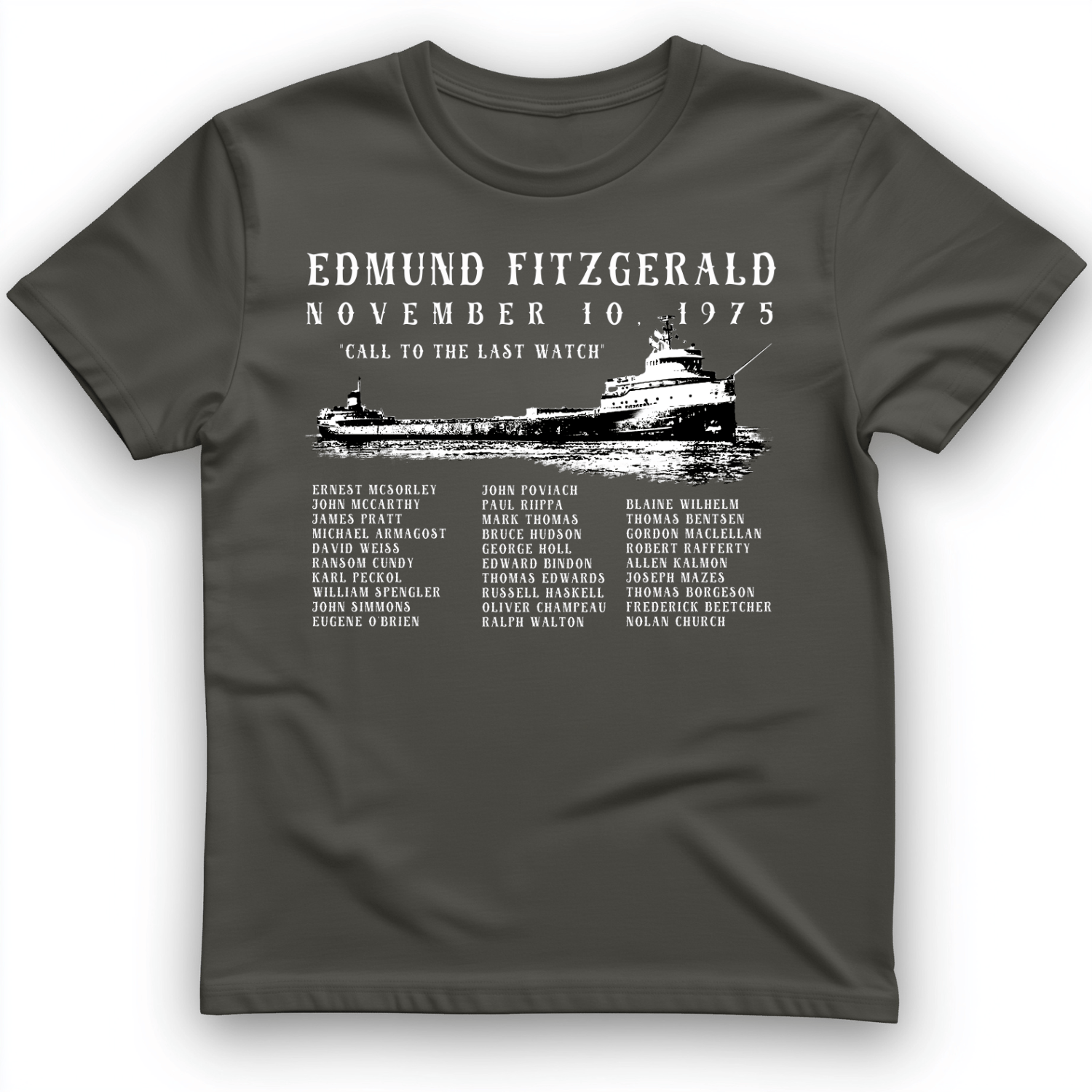 Edmund Fitzgerald T-Shirt Charcoal / S