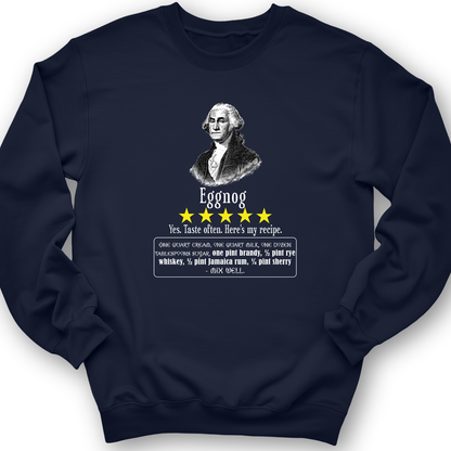 Eggnog George Washington Crewneck Navy / S